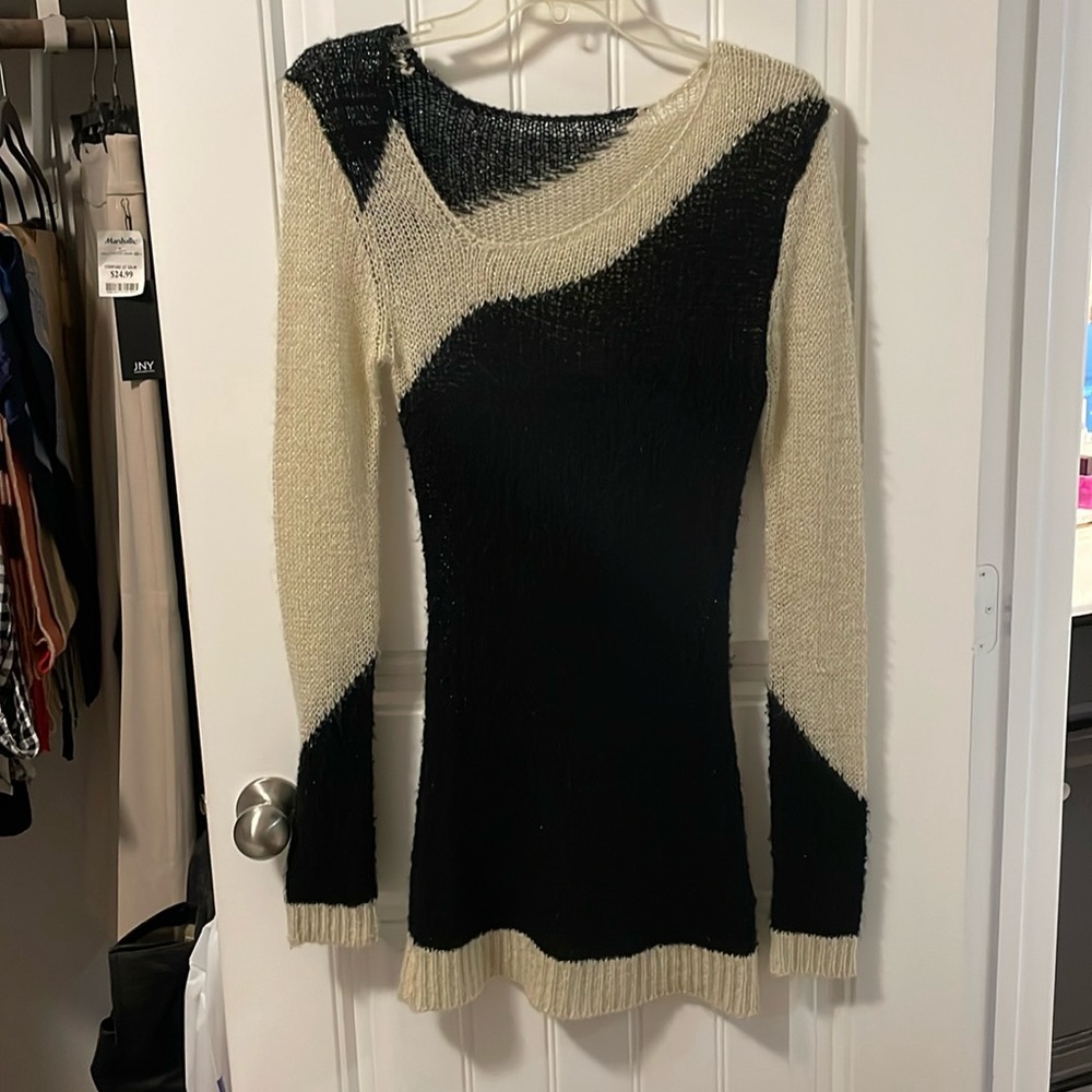 Thin body conscious sweater.